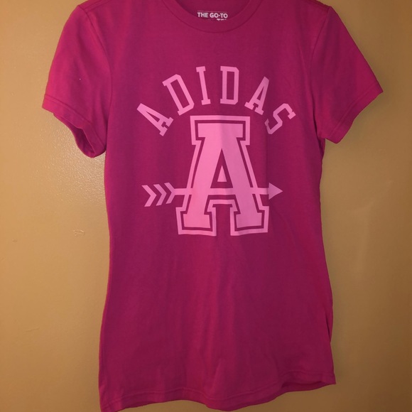 Adidas Pink Tee - Picture 1 of 2